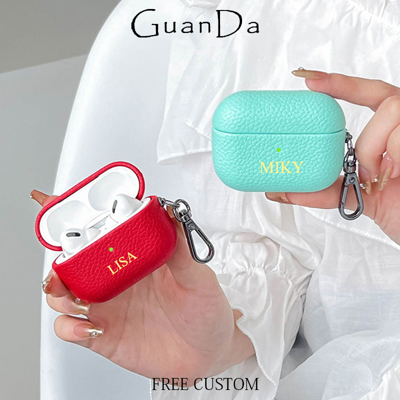 Monogram Keychain Leather - Estojo de Fone de Ouvido Mini