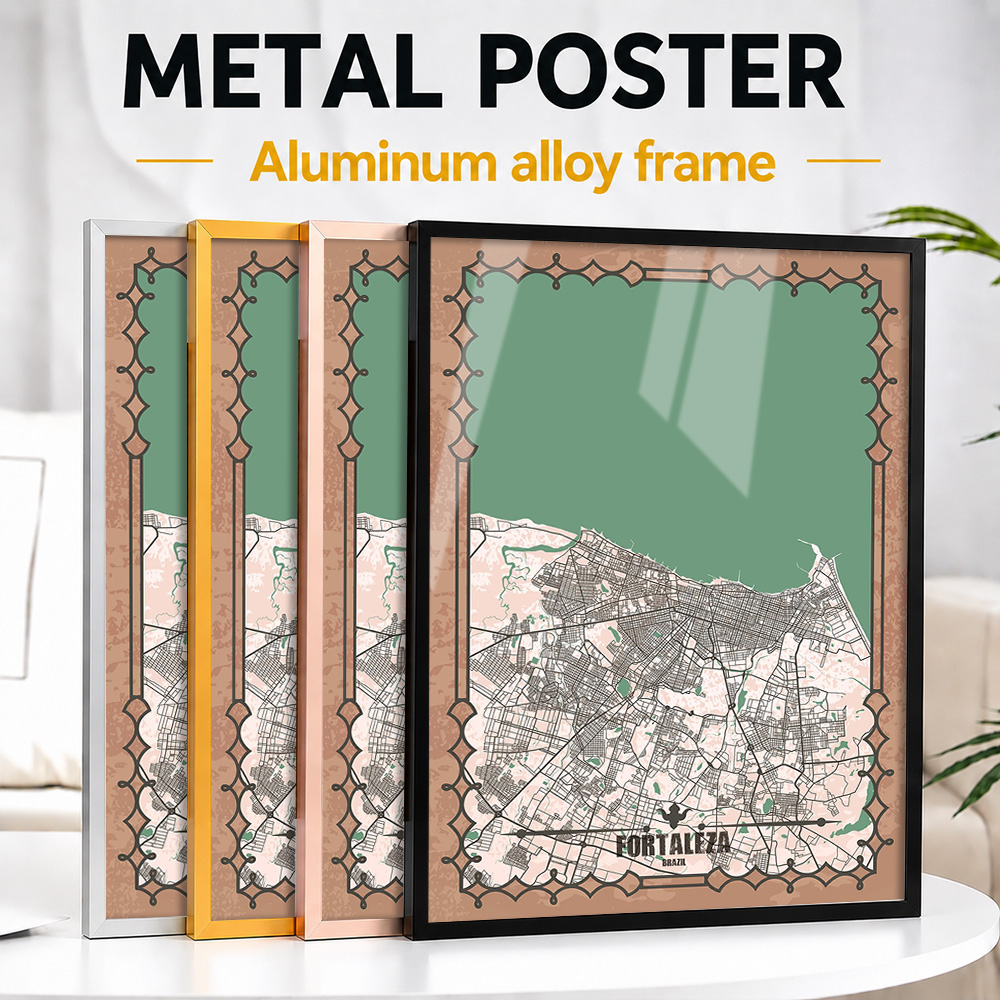 Custom Map Poster - Mapa da Cidade de Fortaleza em