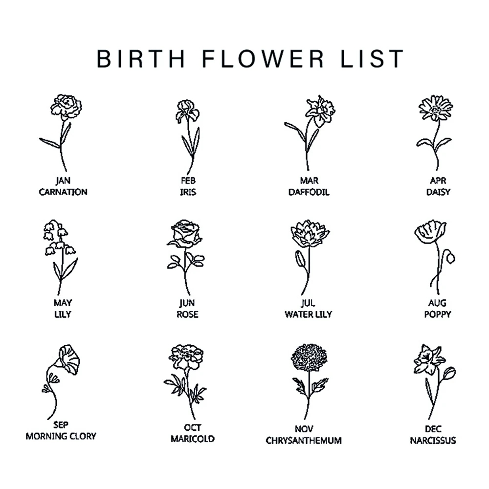 Colar personalizado de flores  - Birth Flower Necklace avaliação e preço