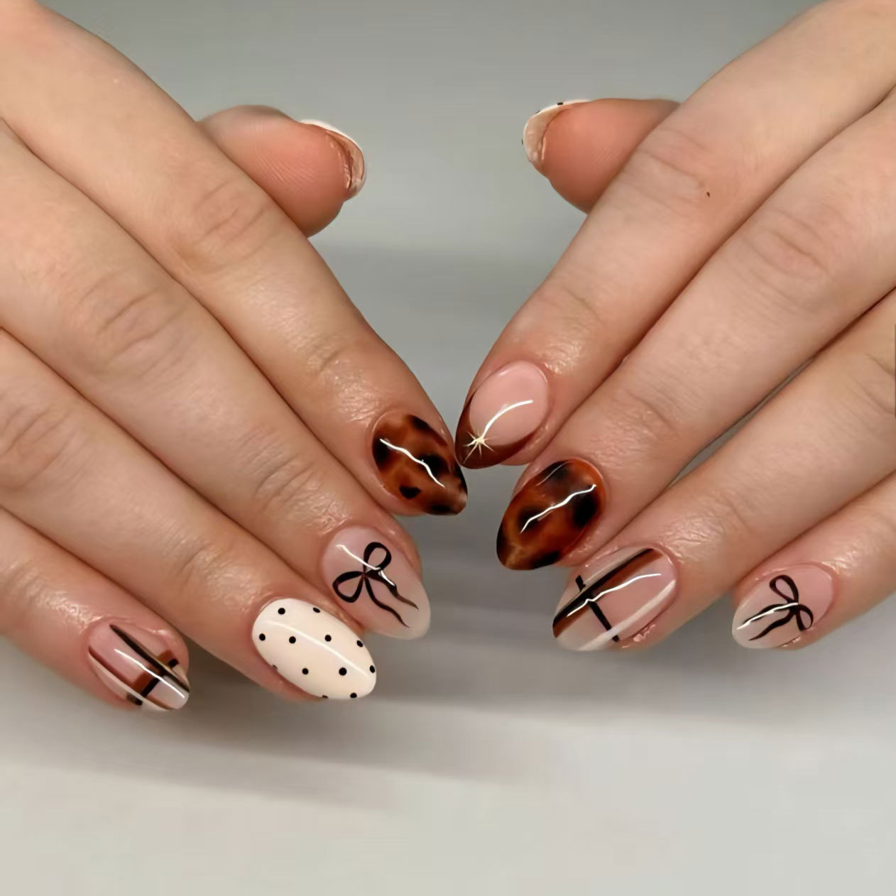 24 pçs flor unhas falsas marro - Pressed Flower Art avaliação e preço