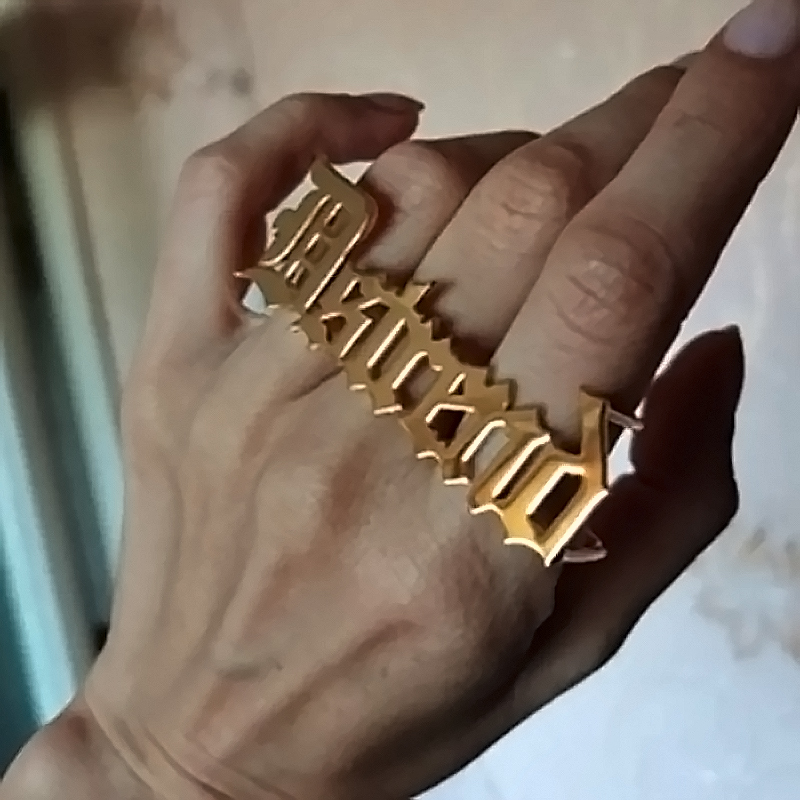 Anel de nome personalizado par - Initial Ring Custom avaliação e preço